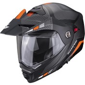 Resim Scorpion Adx-2 Camino Adv Motosiklet Kaskı Siyah / Gri / Oranj 