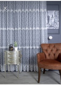 Resim Raporlu, Nakışlı, Üst Kalite Şık 1e3 Kat Sık Pile Kırık Beyaz Tül Perde 