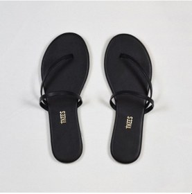 Resim Kadın Siyah Tek Bant Günlük Şık Parmak Arası Terlik-5492 Siyah 