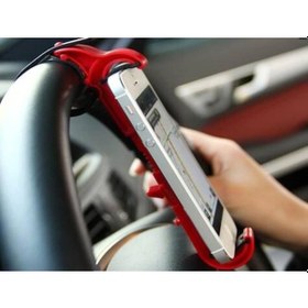 Resim Kelepçeli Ayarlanabilir Direksiyon Arası Telefon Tutucu Tutacağı (417796034) 