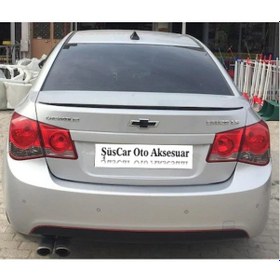 Resim Chevrolet Cruze Bagaj Üstü Spoiler Bagaj Çıtası Piano Black-Beyaz Parlak Beyaz 