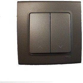 Resim Viko Linnera Life Antrasit Jaluzi Kumanda Anahtarı Çerçeveli - 90445016 