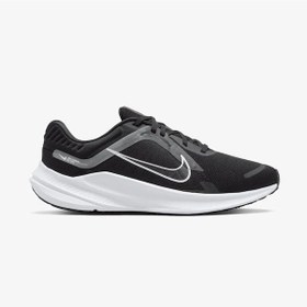 Resim Nike Quest 5 Erkek Siyah Koşu Ayakkabısı Siyah Beyaz Siyah Beyaz 