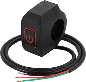 Resim Motosiklet Kırmızı LED Işıklı Gidon Aç Kapa Anahtarı Sis Lambası Far Işık Dörtlü Kontrol Düğmesi 22mm 