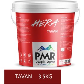 Resim PMR Pamir Boya Tavan Boyası Beyaz 3.5Kg-Su Bazlı Dekoratif Tam Mat 