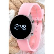 Resim Spectrum LED Watch Toz Pembe Renk Dijital Bayan Yetişkin Kız Çocuk Kol Silikon Saati ST-303560 