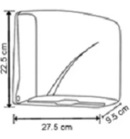 Resim Omnipazar Vialli K1T Z Katlı Kağıt Havlu Dispenseri Şeffaf 200' Lü 