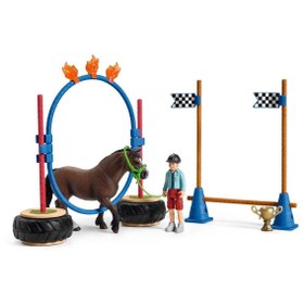 Resim Schleich Pony Yarış seti 42482 
