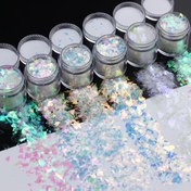 Resim 6 Şişe Set Iridisent Parıltılı Tozlar için Reçine - Çeşitli Renklerde Yüksek Kaliteli Sekinler, Güç Gerektirmez, DIY El Sanatları ve Epoksi Kalıpları için Mükemmel, El Sanatları Malzemeleri|Canlı Sekinler|Dayanıklı Sekinler, Reçine El Sanatları Malzemeleri, Pil Olmadan 