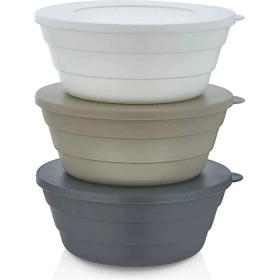 Resim Eliosa 3 Lü Saklama Kabı Kahvaltılık Çerezlik 350 ml KP-149 