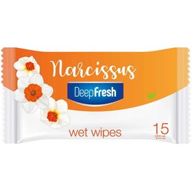 Resim Deep Fresh Nergis Islak Mendil 15'li 