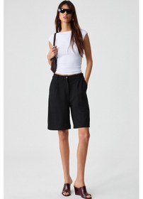 Resim Grimelange NOEMI Kadın Balerin Yaka Kısa Kol Slim Fit Ribanalı Beyaz Bluz 