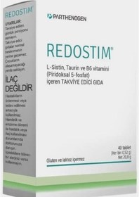 Resim Redostim 40 Tablet L-Sistein Taurin Ve B6 Vitamini 