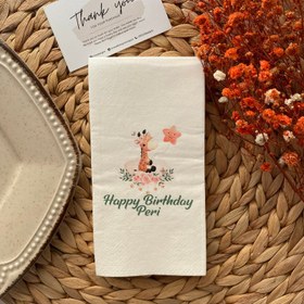 Resim Baskılı Özel Gün Peçetesi | 20 Adet Kişiye Özel Desenli – Düğün, Nişan, Söz ve Davetler İçin 