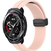 Resim Sones Onur Gs Pro 22mm Düz Renk Manyetik Toka Silikon Saat Kordonu 