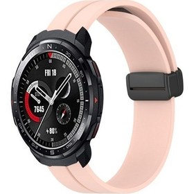 Resim Sones Onur Gs Pro 22mm Düz Renk Manyetik Toka Silikon Saat Kordonu 