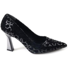 Resim Papuçcity Dnz 03014 8,5 Cm Topuklu Kadın Desenli Stiletto Ayakkabı 001 