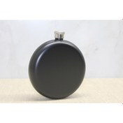 Resim Yuvarlak Tekli Matara 8 Oz Siyah 