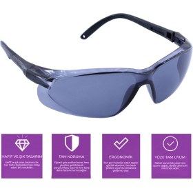 Resim Nzb Bisiklet Gözlüğü Uv Korumalı Ayarlanabilir Bisikletçi Gözlük Füme S900 
