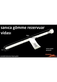 Resim Sanica Gömme Rezervuar Çerçeve Kapak Montaj Vidası 