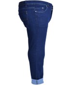 Resim Bugi Star Siyah Klasik Fit Büyük Beden Yüksek Bel Normal Paça Erkek Kot Pantolon 
