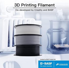 Resim Creality HP Ultra PLA 3D Yazıcı Filamenti, 1,75 mm İnce Baskı Filamenti, 1 kg (2,2 lbs) Makara, Daha Az Kabarcık, Kokusuz, Çevre Dostu PLA Filament, Creality Yazıcı için (Siyah) 