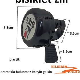 Resim Bisiklet Zili Plastik Scooter Zili 