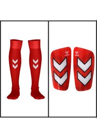 Resim Hummel Tekmelik Ve Tozluk Takımı Kırmızı 