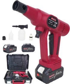 Resim Daflong 21V KÖMÜRSÜZ DİJİTAL EKRAN 110 BAR ŞARJLI YÜKSEK BASINÇLI ARABA YIKAMA SU PÜSKÜRTME DFL-126 