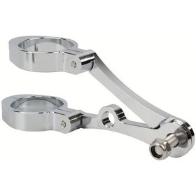 Resim Tongdashop Gümüş 39-41mm Cnc Motosiklet Far Braketi Universal Işık Tutucu Aksesuar 