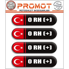 Resim KAN GRUBU 3D STİCKER 4’LÜ SET 023 