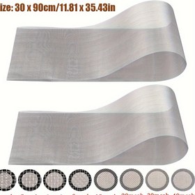 Resim Ağır Hizmet Paslanmaz Çelik Tel Çit - 11.81x35.43in (30x90cm) Büyük Açıklık, Paslanmaz, Kesmek ve Kurmak Kolay, Pencere, Kapı, Çatı, Bahçe, Patio için - Haşere Kontrolü, İnşaat, Endüstriyel Kullanım - Dayanıklı Metal Çit Ekranı, Bahçe Koruma, Fonksiyonel Tasarım, Uzun Ömürlü Malzeme, Koruyucu Ekran, Mülk Yöneticileri 