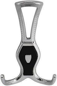 Resim Badem10 Galata Askı Portmanto Metal Vestiyer Duvar Dolap Elbise Askısı Krom Siyah Mobilya Askılığı Aparat 