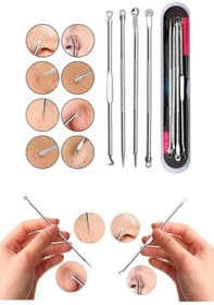 Resim SETBEAUTY Paslanmaz Çelik Siyah Nokta Akne Sivilce Temizleme Aleti 