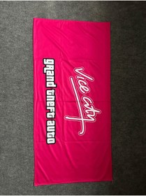 Resim HeroGarage Vice City GTA Büyük Sırt Havlusu Arka Koltuk Örtüsü Plaj Havlusu 
