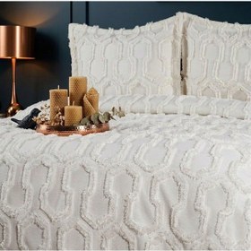 Resim Anna Karina Home Consept Florentina 4 Parça Yatak Örtüsü Seti Krem 