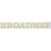 Resim Broadway Kağıt Yazı Eski Model Bal Köpüğü 