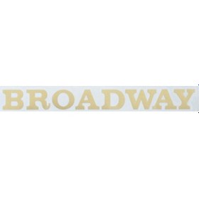 Resim Broadway Kağıt Yazı Eski Model Bal Köpüğü 