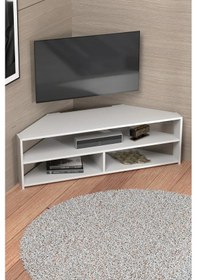 Resim Köşe Tv Sehpası Beyaz Çok Renkli 