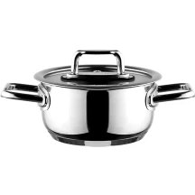 Resim Aryıldız Colombus Metal Kulp Cam Kapak Derin Tencere - 14 Cm 