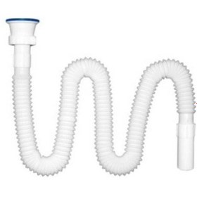 Resim Körüklü Lavabo Sifonu Uzun Rekorlu 130 Cm 1 Adet Beyaz 