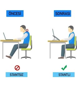 Resim Nacario Metal Laptop Tablet iPad Dizüstü Bilgisayar Standı 7-17.3 Inç Tüm Cihazlar Için 7 Seviye Yükseklik Ayarı Taşınabilir Kaymaz Laptop Yükseltici Havalandırmalı Soğutma Katlanabilir Masaüstü Standı 