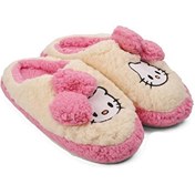 Resim Aspor Beyaz Pembe Hello Kitty Desenli Kadın Panduf Aspor
