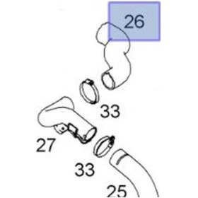 Resim Chevrolet Captiva C100 2.0 Dizel Motor Turbo Hortum İbraş Marka 