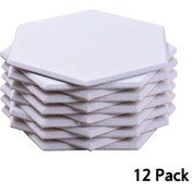 Resim Tenfowee 12'li Paket Ses Yalıtım Paneli - Stüdyo, Ofis Ve Ev İçin Yüksek Yoğunluklu Hexagonal Ses Emici Panel 30x26x1cm 