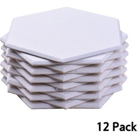 Resim Tenfowee 12'li Paket Ses Yalıtım Paneli - Stüdyo, Ofis Ve Ev İçin Yüksek Yoğunluklu Hexagonal Ses Emici Panel 30x26x1cm 