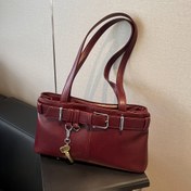 Resim Yeni Lüks Batı Tarzı Omuz Çantası, Şık ve Benzersiz, Kırmızı Siyah Kahve Düz Renk, El Çantası Fermuar Tasarımı, Koltuk Altı Çantası, Kadınlar İçin Uygun Yolculuk Çantası, Cep Telefonu Çantası, Polyester Astar, Kenar Boyası, Messenger Çanta ile, Kadınlar İçin 