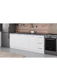 Resim Minar 220 Cm Mutfak Dolabı Beyaz 220-B3-Alt Modül Beyaz 