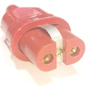 Resim Typ-Dü-2-Si Endüstriyel Düz Model Silikon Erkek Fiş – 300°C Isıya Dayanıklı – 16A 250V 