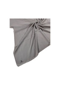 Resim Mim Eşarp Mısırlı Eşarpları Queen Krep Düz Renk Eşarp 110x110 Cm Açık Gri 
